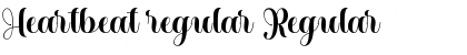 Heartbeat regular Regular Font