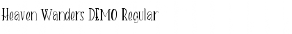 Heaven Wanders DEMO Regular Font