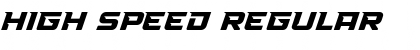 High Speed Regular Font