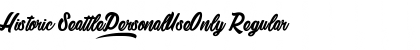 Historic Seattle_PersonalUseOnly Regular Font