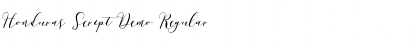 Honduras Script Demo Regular Font