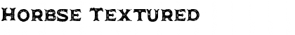 Horbse Textured Font