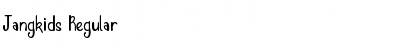 Jangkids Regular Font