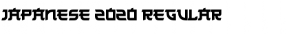 Japanese 2020 Regular Font