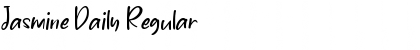 Jasmine Daily Regular Font