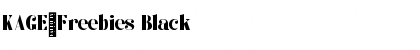 KAGE-Freebies Black Font