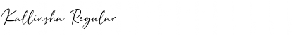 Kallinsha Regular Font