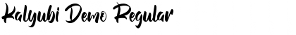 Kalyubi Demo Regular Font
