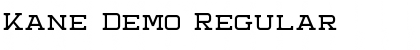 Kane Demo Regular Font
