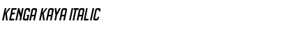 Kenga Kaya Italic Font