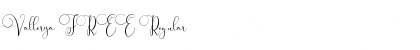 Vallerya FREE Regular Font