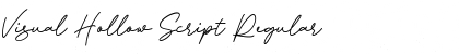 Visual Hollow Script Regular Font