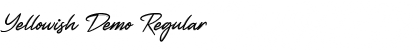 Yellowish Demo Regular Font