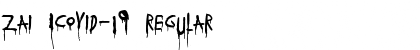 zai ICovid-19 Regular Font