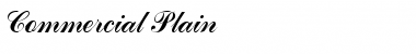 Commercial Script Regular Font