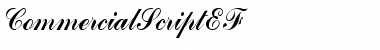 CommercialScriptEF Regular Font