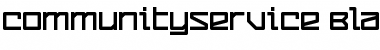CommunityService Black Font