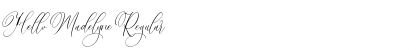 Hello Madelyne Regular Font
