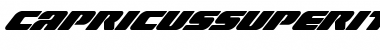 Capricus Super-Italic Italic Font