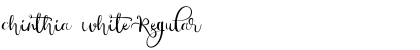chinthia white Regular Font