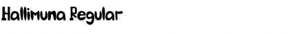 Hallimuna Regular Font