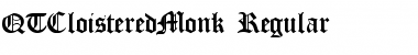 QTCloisteredMonk Regular Font