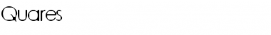 Quares Regular Font