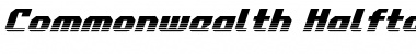 Commonwealth Halftone Italic Italic Font