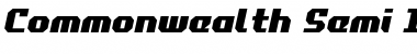 Commonwealth Semi-Italic Semi-Italic Font