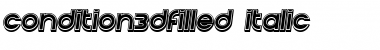 Condition 3d Filled Italic Font