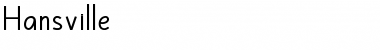 Hansville Regular Font