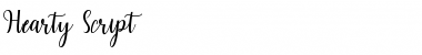 Haearty Script Regular Font