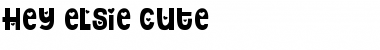 Hey Elsie Cute Regular Font