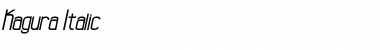 Kagura Italic Italic Font