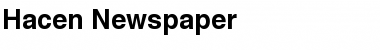 Hacen Newspaper Regular Font