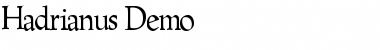Hadrianus Demo Regular Font