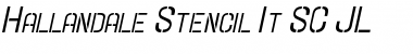 Hallandale Stencil It. SC JL Regular Font