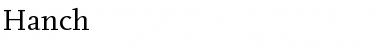 Hanch Normal Font
