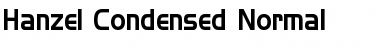 Hanzel Condensed Normal Font