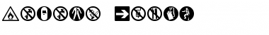 Hazard Signs Regular Font