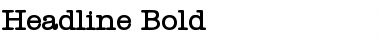 Headline Bold Font