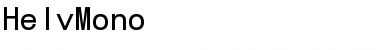 HelvMono Normal Font