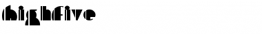HighFive Regular Font