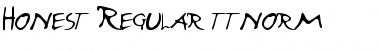 Honest Regular Font