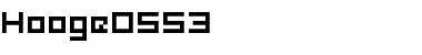 hooge 05_53 Regular Font