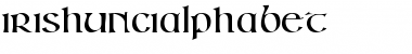 IrishUnciAlphabet Regular Font