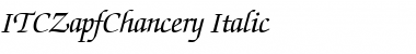 ITCZapfChancery RomanItalic Font
