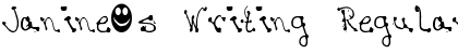 Janine's Writing Regular Font