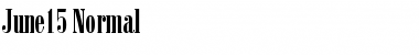 June15 Normal Font