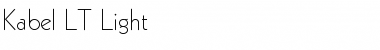 Kabel LT Light Regular Font